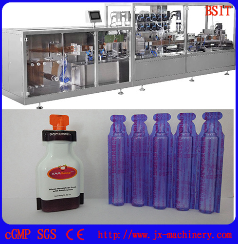 Máquina de sellado de llenado de líquido de botella de ampolla de plástico (farmacéutica o pesticida)