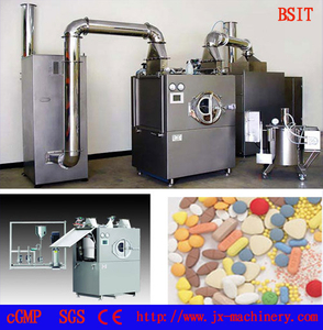 Máquina automática de recubrimiento de película para tabletas de alta eficiencia con lavadora CIP en línea para Bgb-D