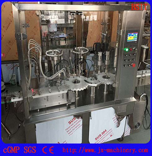 Máquina taponadora de llenado de cigarrillos electrónicos de botella de velocidad media (80-100PCS / Min)