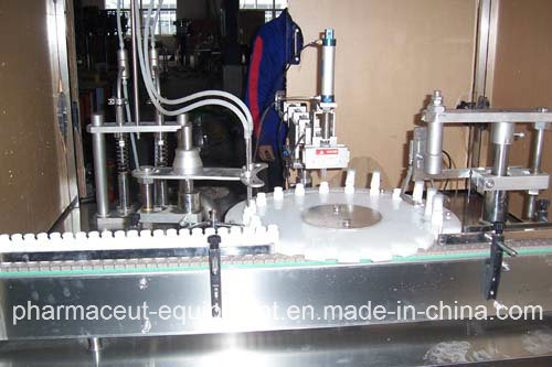 Máquina automática de llenado y sellado de latas de aerosol en aerosol de perfume