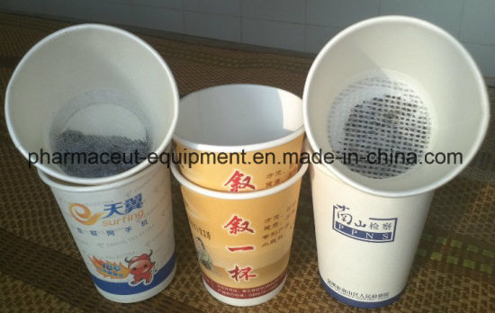 Máquina de llenado oculta de la taza de té instantánea de China con tres cabezas