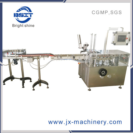 Máquina de cartoning automática de 10 ml de botella (capacidad 80-100pcs/min)