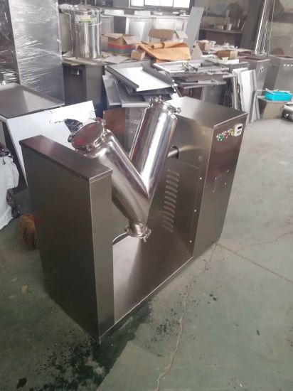 Máquina mezcladora de acero inoxidable modelo V para alimentos / gránulos / polvo seco / harina