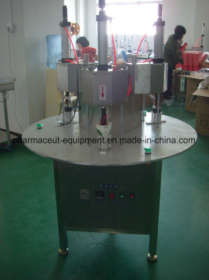 Máquina envasadora de procesamiento de sellado de tazas ocultas de té con dos cabezales de sellado en China
