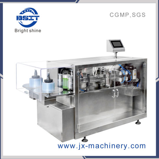 Máquina automática de llenado y formación de ampollas de plástico para consumo oral