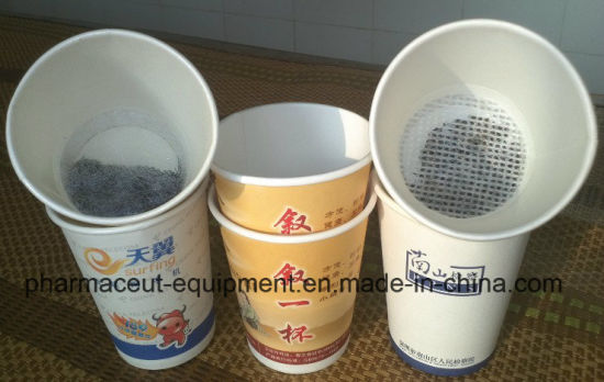Máquina para fabricar envases de tazas de té ocultas (2 cabezales de llenado / 3 cabezales de llenado)