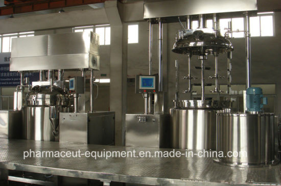Tfzrj Conjunto de equipos de máquina mezcladora emulsionante al vacío de crema