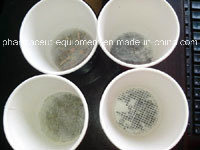Máquina de envasado de llenado oculto de taza de té de café con funcionamiento manual de 3 cabezales de llenado (BS838)